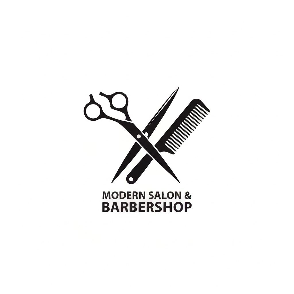 Logo BelleChic - Salon de coiffure et barbier moderne
